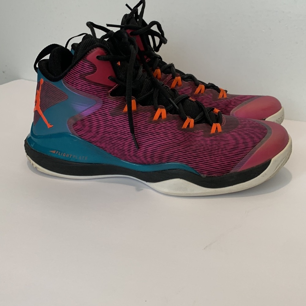 Jordan air super fly 3 pink blue sneakers size 10 corp